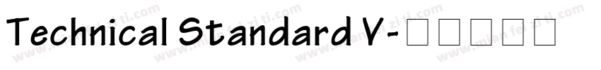 Technical Standard V字体转换
